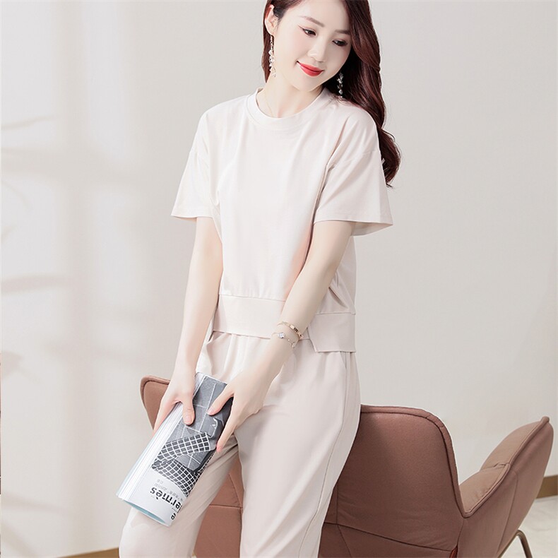 2024夏季新款女装运动套装简约大方休闲时尚舒适百搭，女装运动套装，凯瑟曼