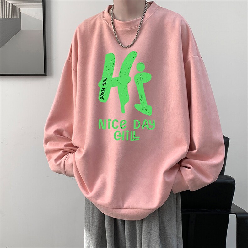 麂皮绒卫衣男大码重磅长袖t恤男JW81418-P35,男装T恤,电商A040