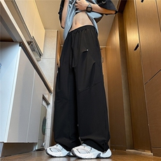 K5042/特P35男士夏季薄款凉感冰丝裤休闲裤男宽松大码直筒裤长裤，男装休闲裤，电商A141