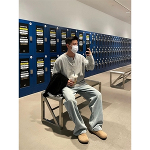 706-1-CT923-P38   特P   秋季男士假两件亨利领长袖T恤男打底衫图片