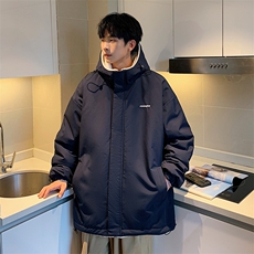 港风两面穿羊剪绒棉衣男宽松加厚棉衣外套MY8950-P98，男装棉衣，星座1204