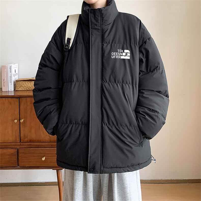 棉衣男冬季新款港风宽松面包服羽绒棉立领学生棉服MF900-P58(现货图片