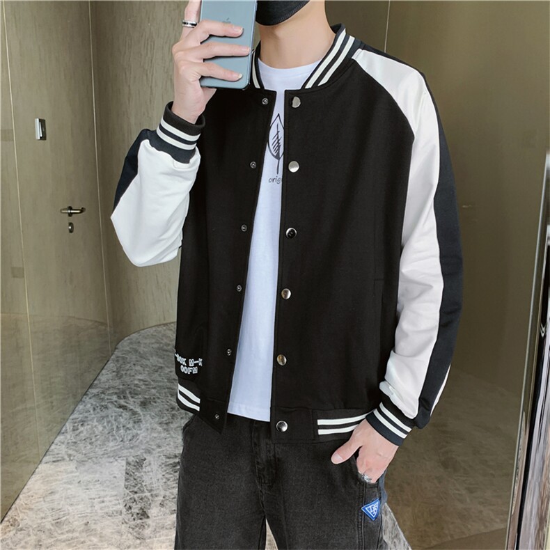 2025春季休闲夹克男潮流时尚棒球服夹克外套A210-JK003-P70图片