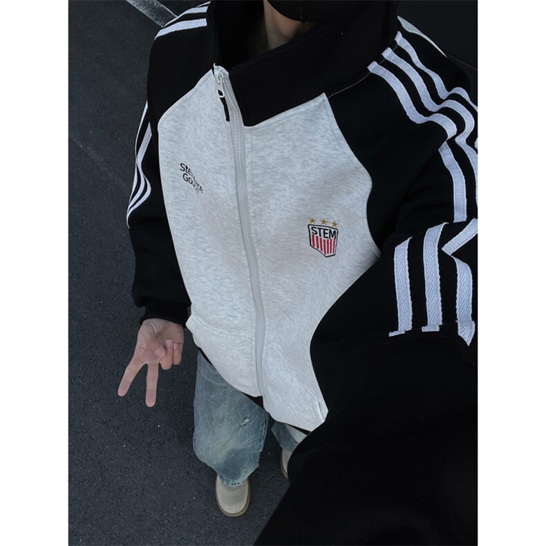 美式立领运动刺绣外套男xh93-特p75,女装短外套,电商B367