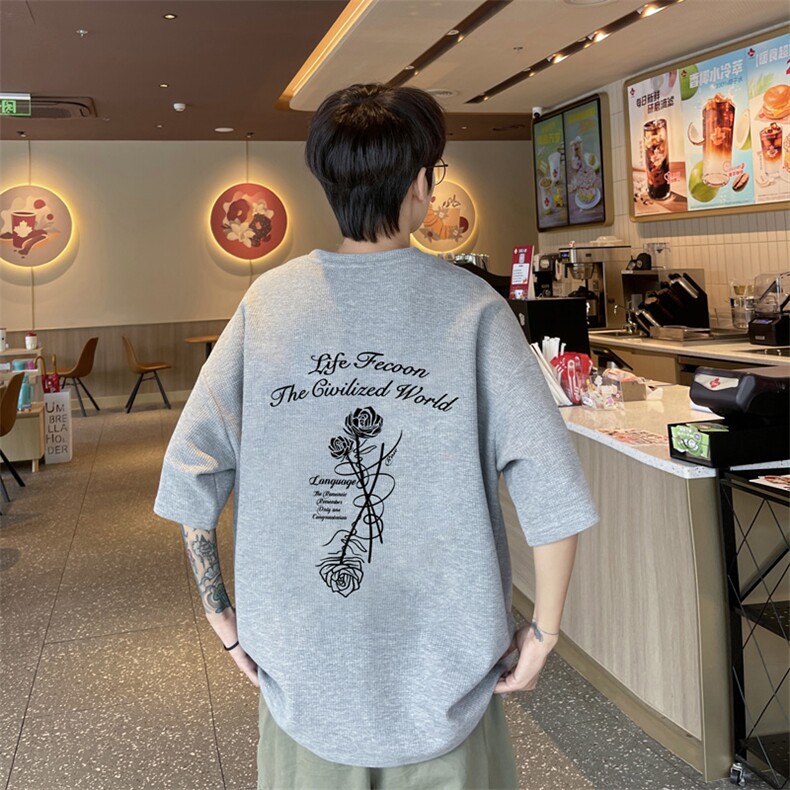 量大优供视频华夫格短袖T恤半袖男HDX468-特P18,男装T恤,电商B371