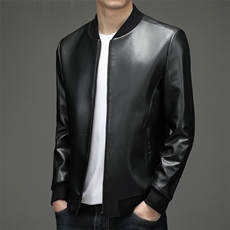 SFT8092男式2023秋季新款棒球领羊皮复合皮衣男P350，男装皮衣，电商B360
