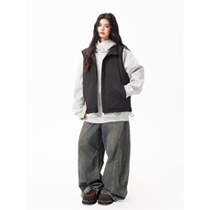 90%绒新标有报告短款宽松羽绒服马甲上衣Y996/P190现货，男装羽绒服，星座202-3