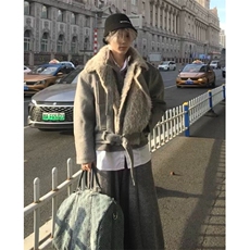翻领夹克男秋冬季新款宽松棉衣加绒情侣美式外套MHT286，男装夹克，星座1116A（原606A-3）