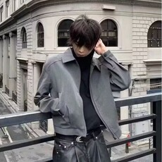 2025春秋痞帅外套男ins高街潮牌港风日系原宿风韩版潮流宽松夹克，男装夹克，星座1210-1