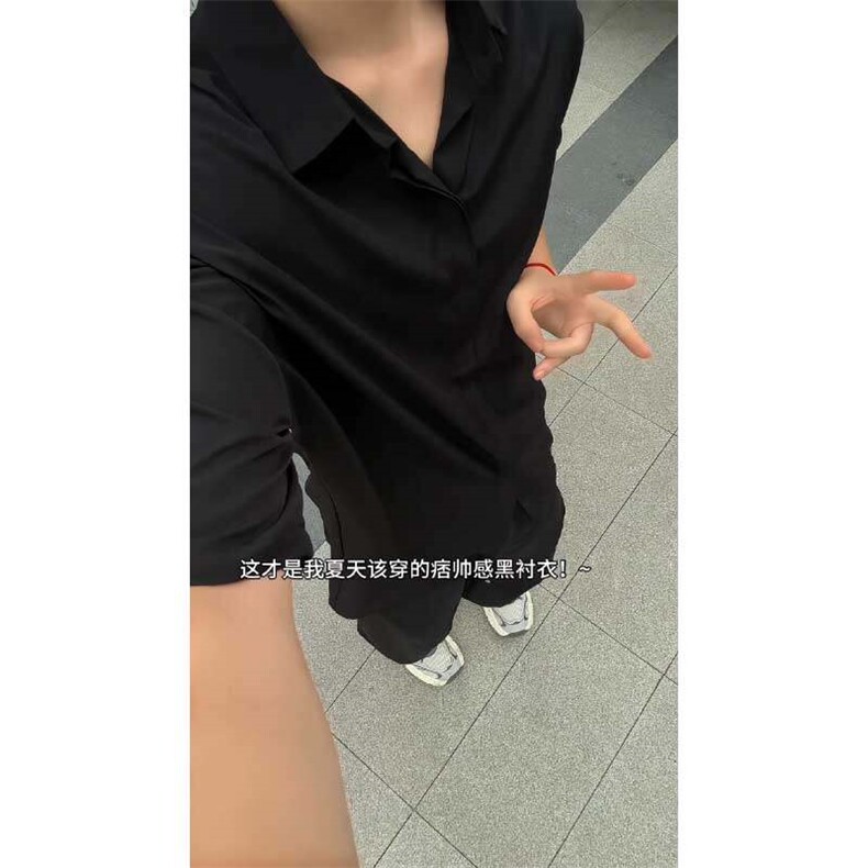特批25数据冰丝短袖衬衫简约纯色休闲短袖痞帅白色衬衣DX956,男装T恤,电商A128