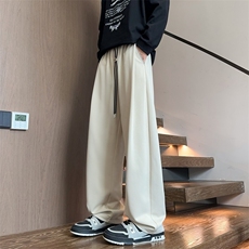 新款卫裤宽松休闲裤男韩版潮流百搭坠感阔腿拖地长裤K2561p45，男装休闲裤，电商D315A
