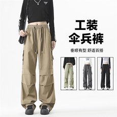 美式时尚潮牌户外工装裤秋季新款宽松休闲运动裤1210-特批-32，男装工装外套，星座718-1