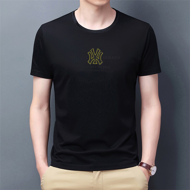 GDN753男士2023年夏季新款圆领T恤男短袖商务休闲体恤男P60,男装T恤,电商B360