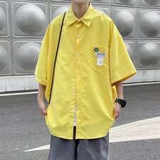 短袖衬衫春款男港风潮流H11P28，男装衬衫，星座1116-2