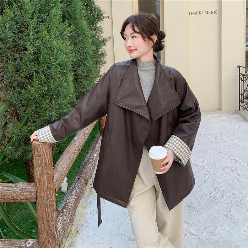 大货2026冬季新款时尚皮衣羽绒服女中长款A907P285K418,女装羽绒服,2C268