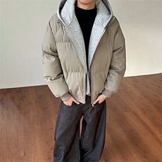 现货高品质重磅工艺美式高街假两件PU皮棉衣男女加厚棉服外套，男装棉衣，电商A486-1