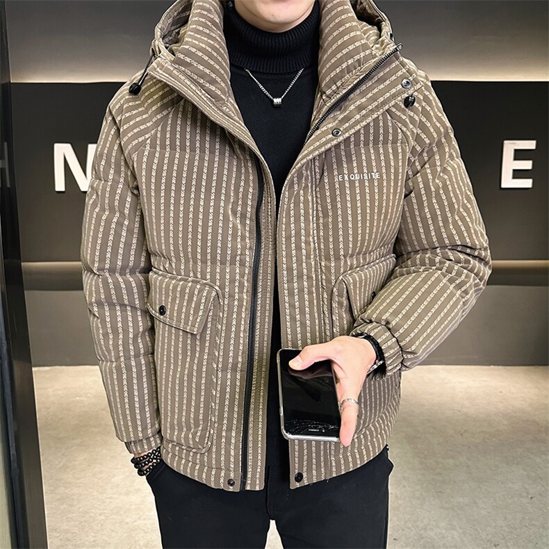 标50白鸭绒连帽加厚品质男装皮羽绒服大货C317-Y826--P295,男装羽绒服,电商C317