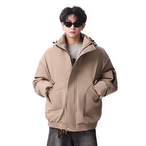 棉服男冬季新款港风宽松连帽棉衣MF9006-P90图片