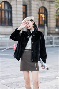 冬装，锦鲤貂短款,其它,雪飞诗