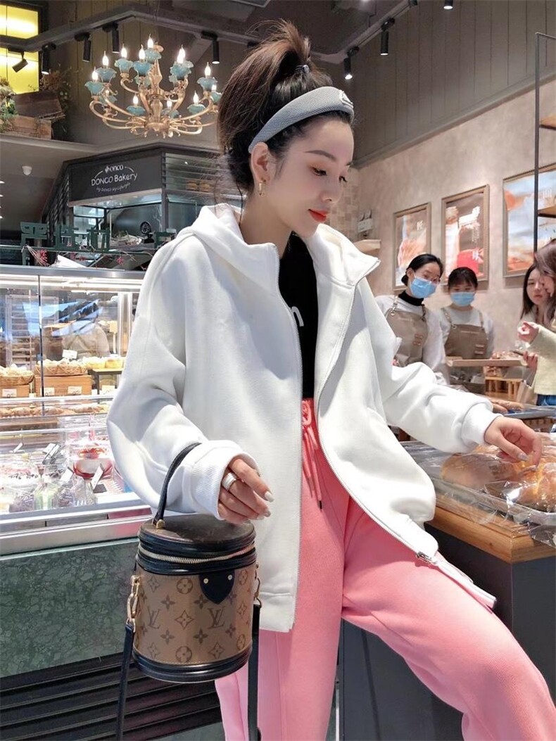 带帽彩色外套，女装，一杭