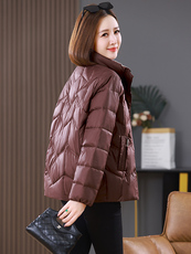 2025年冬季保暖休闲风羽绒服现货，女装羽绒服，婷轩阁