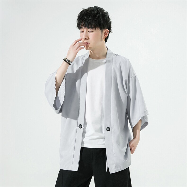 2025风夏季大码宽松半袖防晒衣男跑量潮七分袖风衣111特p25，男装风衣，星座815（原A203）