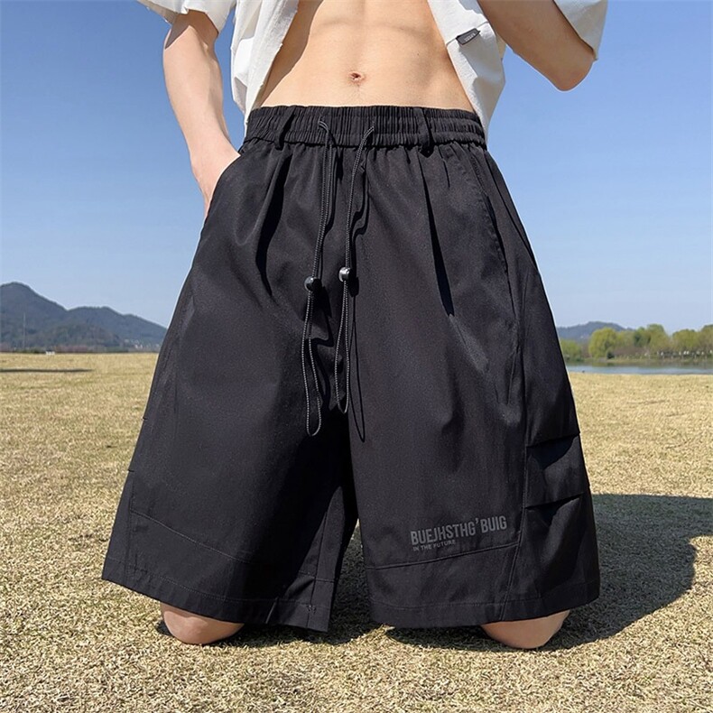 五分裤男女韩版潮流宽松百搭帅气2026夏季ins休闲短裤K6272-P45,男装牛仔裤,星座412-2