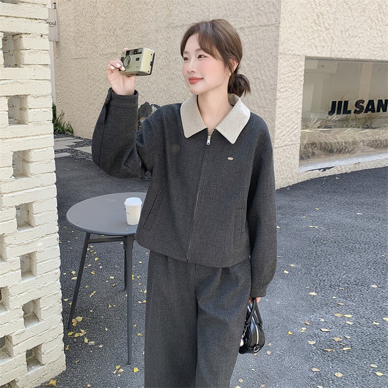 新品！！早冬装白领子毛呢套装2C203-5563-P195-K298,女装套装/套裙,2C203