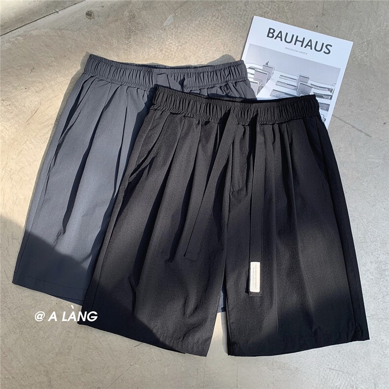 XZ612-K52-P35-49夏装运动短裤飘带设计简单款百搭五分短裤，男装牛仔裤，星座612