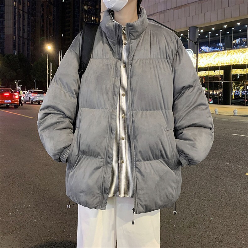 F584P90秋冬季高级棉服男生立领宽松大码棉衣港风复古袄子,男装棉衣,星座512-6