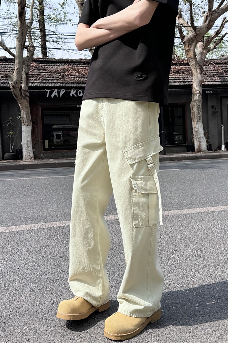 现货！口袋伞兵工装裤男女直筒宽松街头休闲Vintage长裤1220/p58,男装休闲裤,电商B381-2