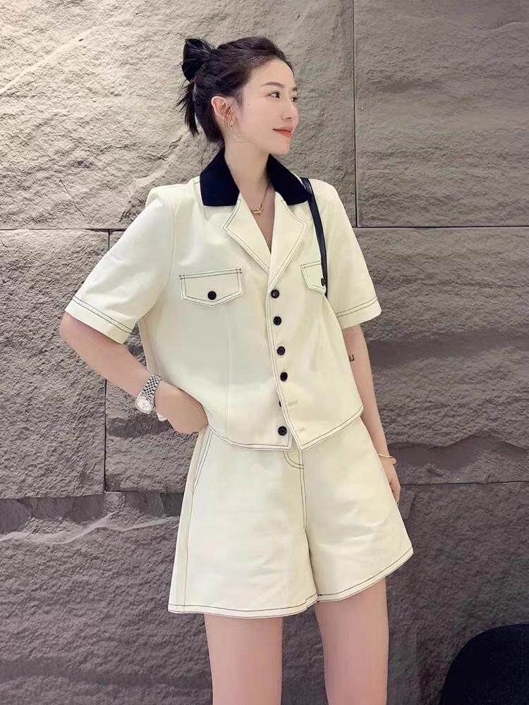 弹力牛仔套装，女装职业装，妤沫 Yumo(4F)