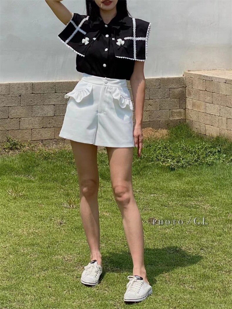 黑白小众设计感套装，女装职业装，GN