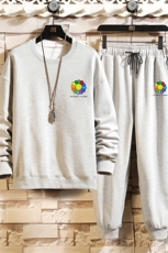 TY7101-P75圆领卫衣套装男运动套装两件套砖墙挂拍，男装卫衣，电商A040A