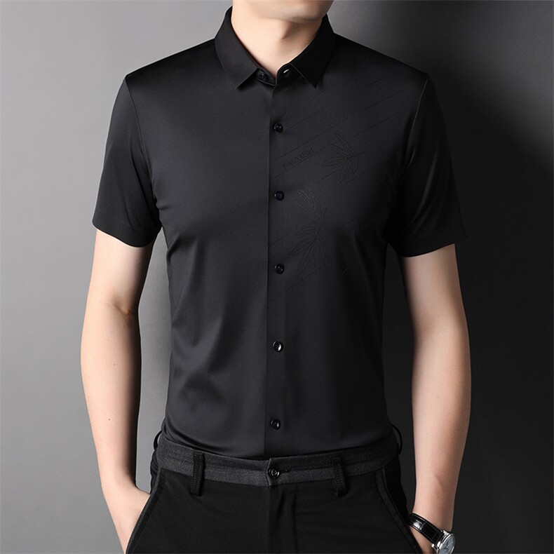 J1160A钱塘2020-1深度备货男士无痕精品短袖衬衫跑量P52,男装衬衫,钱塘207-1