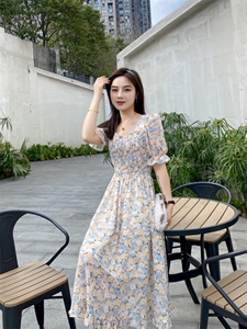 夏季新款碎花连衣裙图片