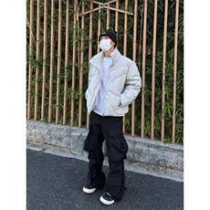 工装休闲裤男女韩版潮流高街帅气百搭2025春季ins长裤K6096-P56，男装休闲裤，星座412-1