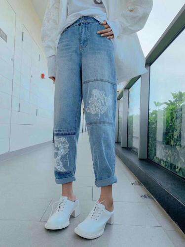 2121春装重工牛仔裤，女装牛仔裤，柚格