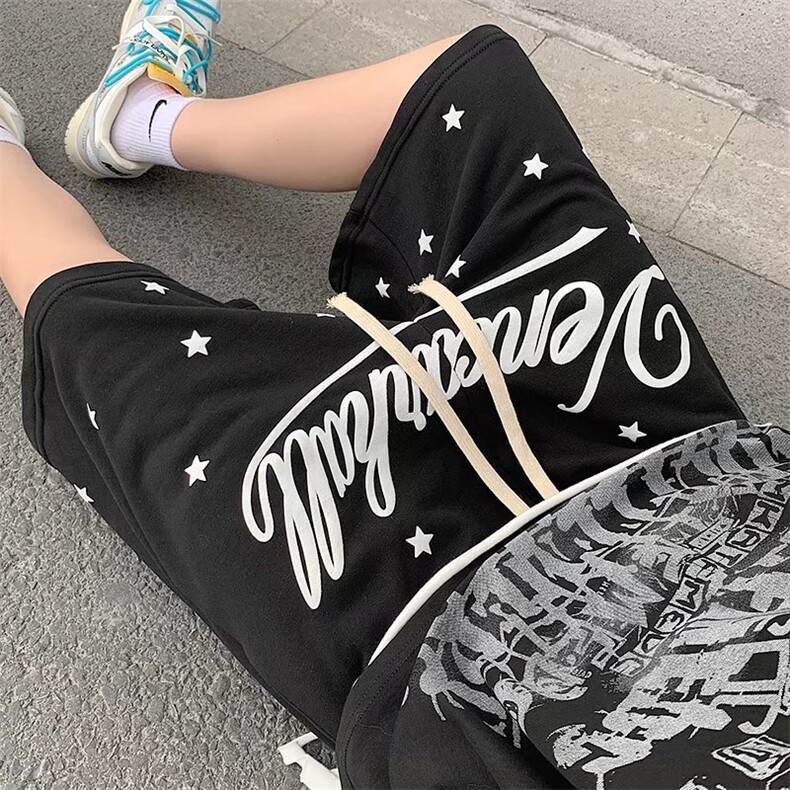 短裤男夏季外穿潮牌ins运动五分裤宽松夏天大裤衩HD20P30,男装休闲裤,星座1116-2