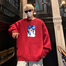 高质量！秋冬季半高领毛衣男加绒加厚线衣男针织衫男MY252-特p38，男装针织衫/毛衣，电商B367