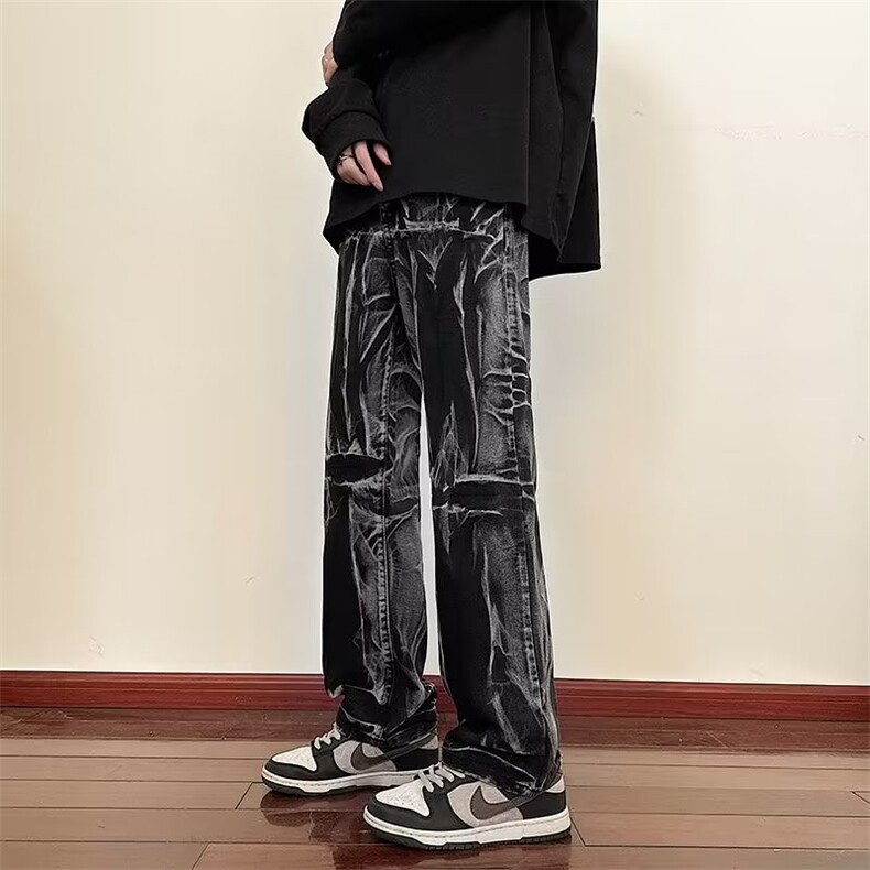 新款男气质牛仔裤青春流行潮流长裤原宿百搭N6007P43,男装牛仔裤,星座1116-2