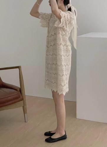 夏季新款，水溶花连衣裙，女装连衣裙，9roove