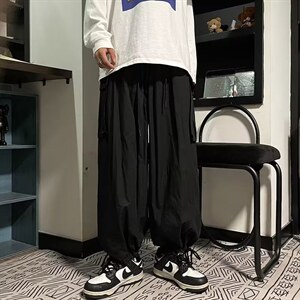 218-1-P45-KA737新款时尚休闲宽松阔腿工装裤图片