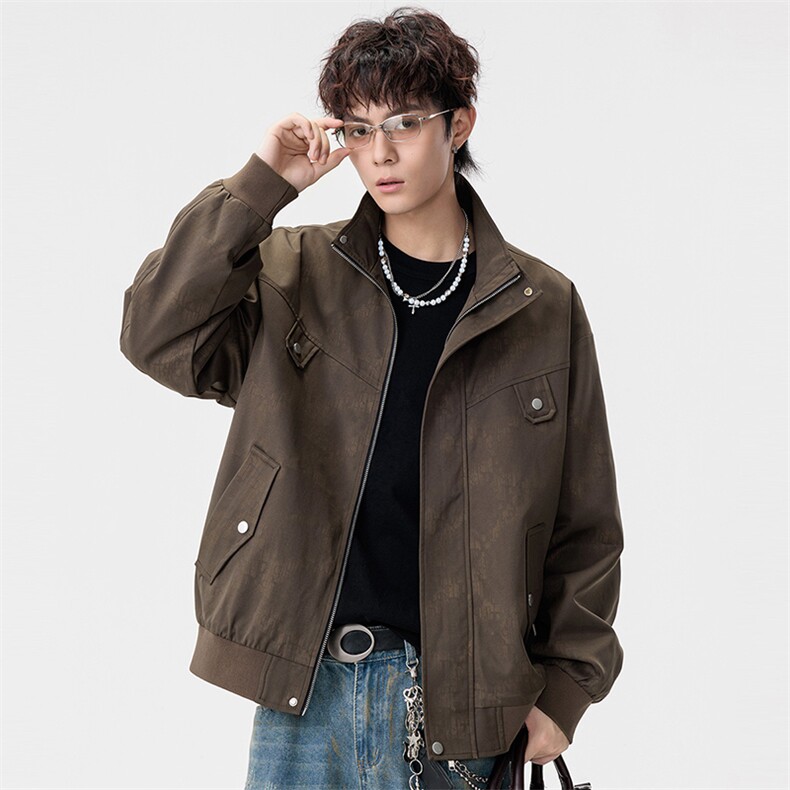 美式大码休闲夹克外套8565-P70控129大码元,男装夹克,星座209