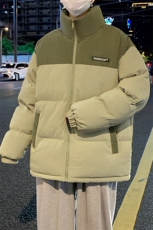 港风冬季新款潮牌棉袄外套玉米格加厚棉衣面包服A436-0899-P85，男装棉衣，电商A436