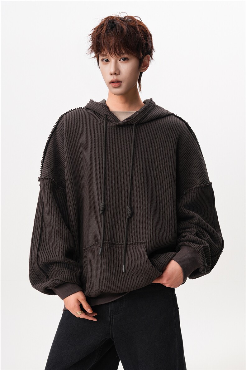 6XL-M美式基础百搭设计感小众宽松连帽卫衣男WY52-P60,男装卫衣,电商D206-1