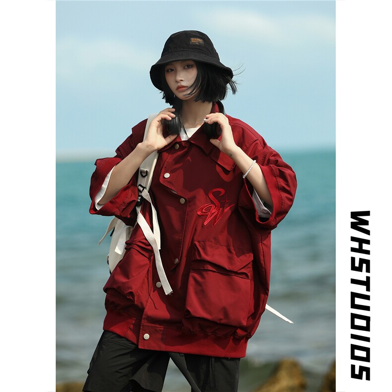 露营海电商A188-DW3101-TP68100聚酯纤维宽松短袖T恤衬衫控114，男装衬衫，电商A188