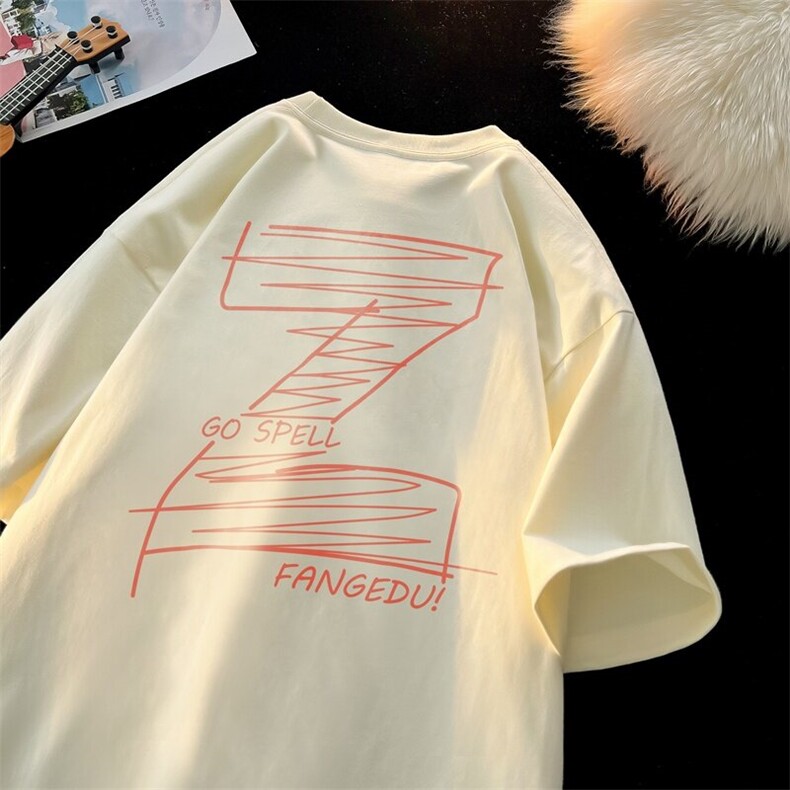 数据款220克纯棉短袖男大码潮牌印花半袖T恤特批18货号T419，男装T恤，星座617B