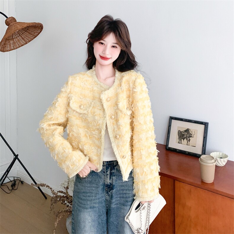 新品大货好数据小香风外套6852-P195控318,女装短外套,2C196