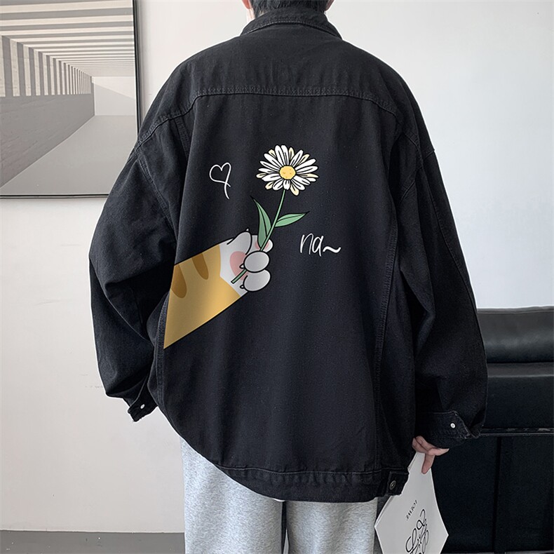牛仔夹克男大码牛仔外套男茄克NJ77265-P60,男装夹克,电商A040